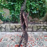 Antique folding oriental chair with mother-of-pearl inlays