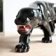 Art Deco ceramic black panther, 60cm sculpture