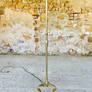 Lampadaire laiton vintage, tripode circa 1960s