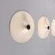 Set of 3 vintage disc wall lamps, 'Charlotte Perriand' for 'Les Arcs', 1970s.