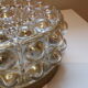 Amber glass bubbles ceiling lamp