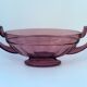 Coupe Noémie art déco en verre  Val Saint Lambert 1935, couleur violine