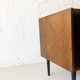 Buffet en bois 3 tiroirs et range vinyles, Danemark 1970