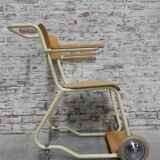 Vintage chair on wheels, wheelchair