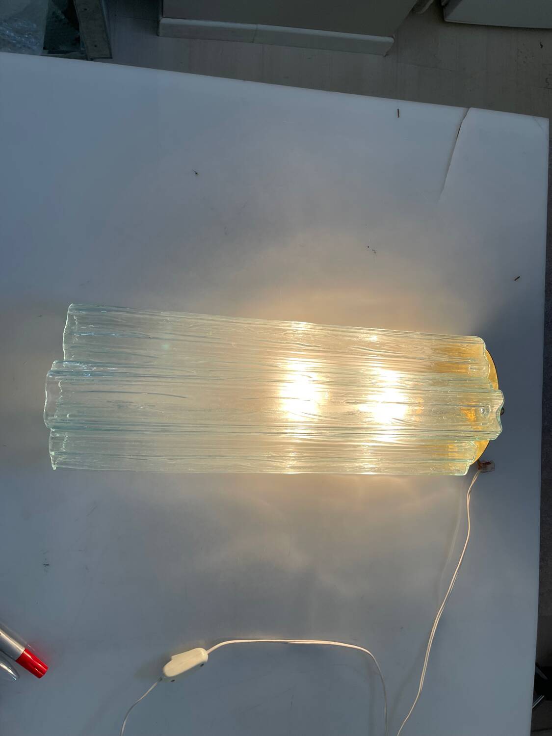 Large Murano Glass Tronchi Sconces Set of 6