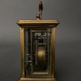 Réveil pendule d'officier voyage cadran émail Raoul Daguzé Nantes