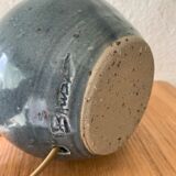 Baudat blue enamel stoneware lamp