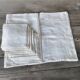 Nappe et 12 serviettes brodées et monogrammées