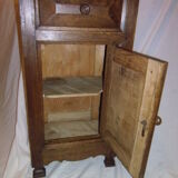 Retro oak bedside table
