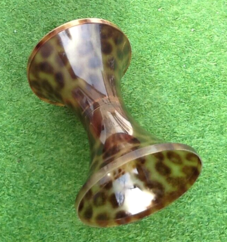 1970s Stool Tam Tam Transparent Leopard print (designer Henry Massonnet)