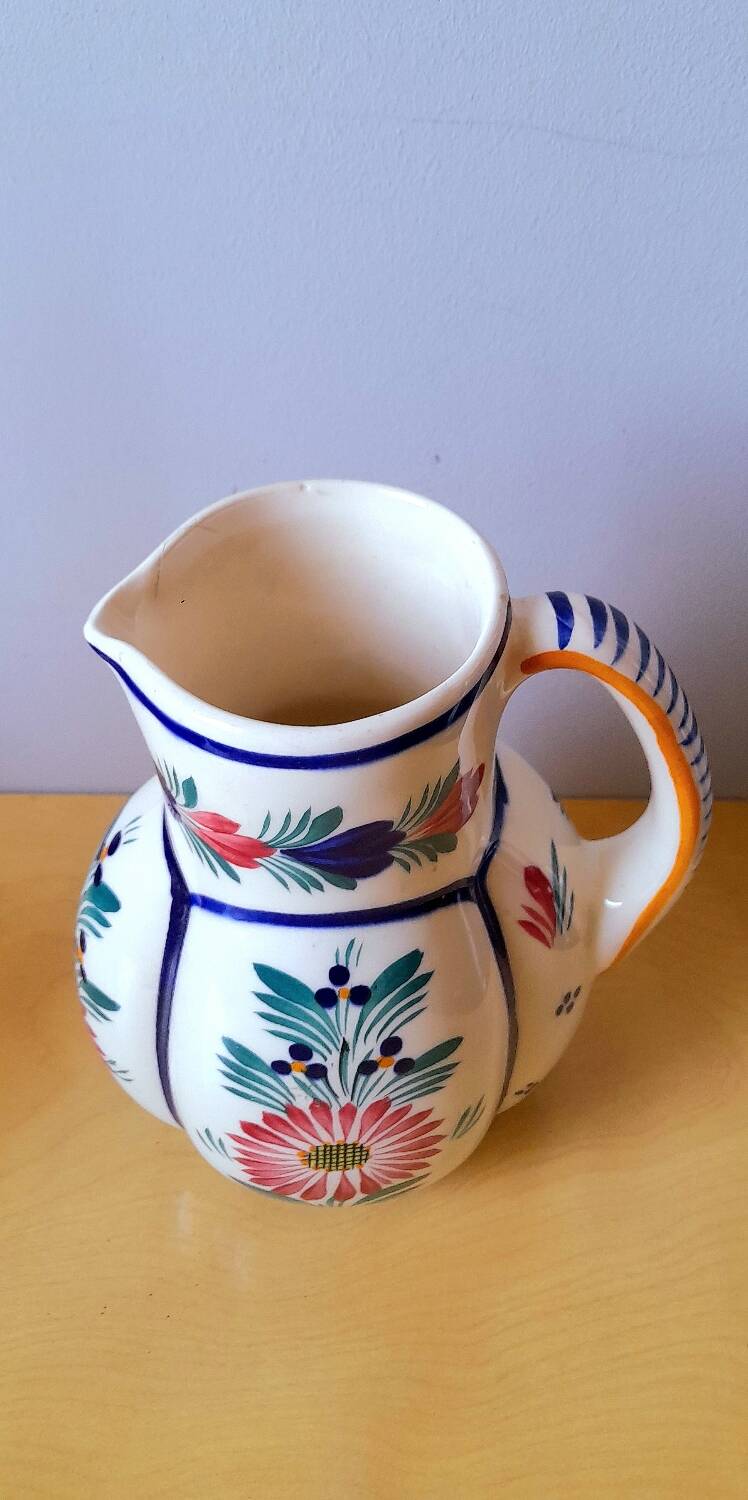 Henriot Quimper Pitcher