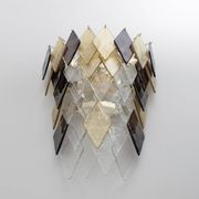 Paire d'appliques modernes italiennes en verre de Murano