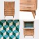 Secretary dresser vintage compass feet 1950
