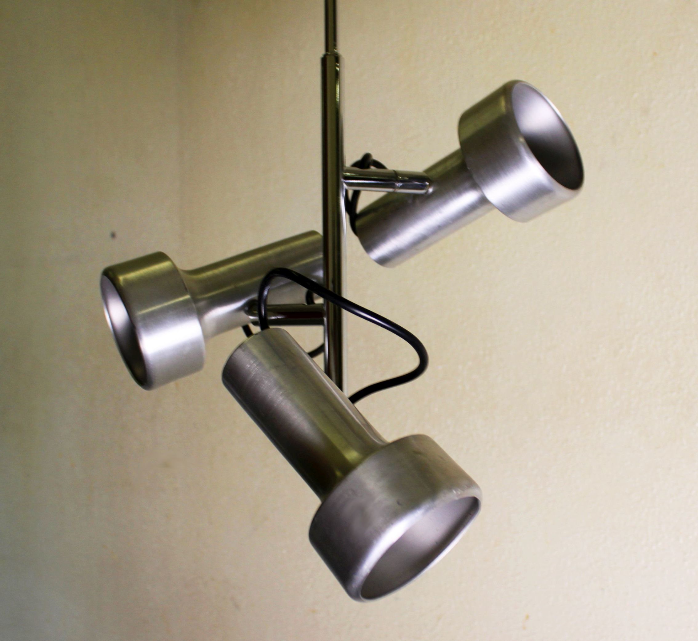 3-spot aluminum ceiling light, 60s