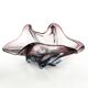 Sommerso bowl, mid-century modern, purple glass, Murano, Italy, 1950s