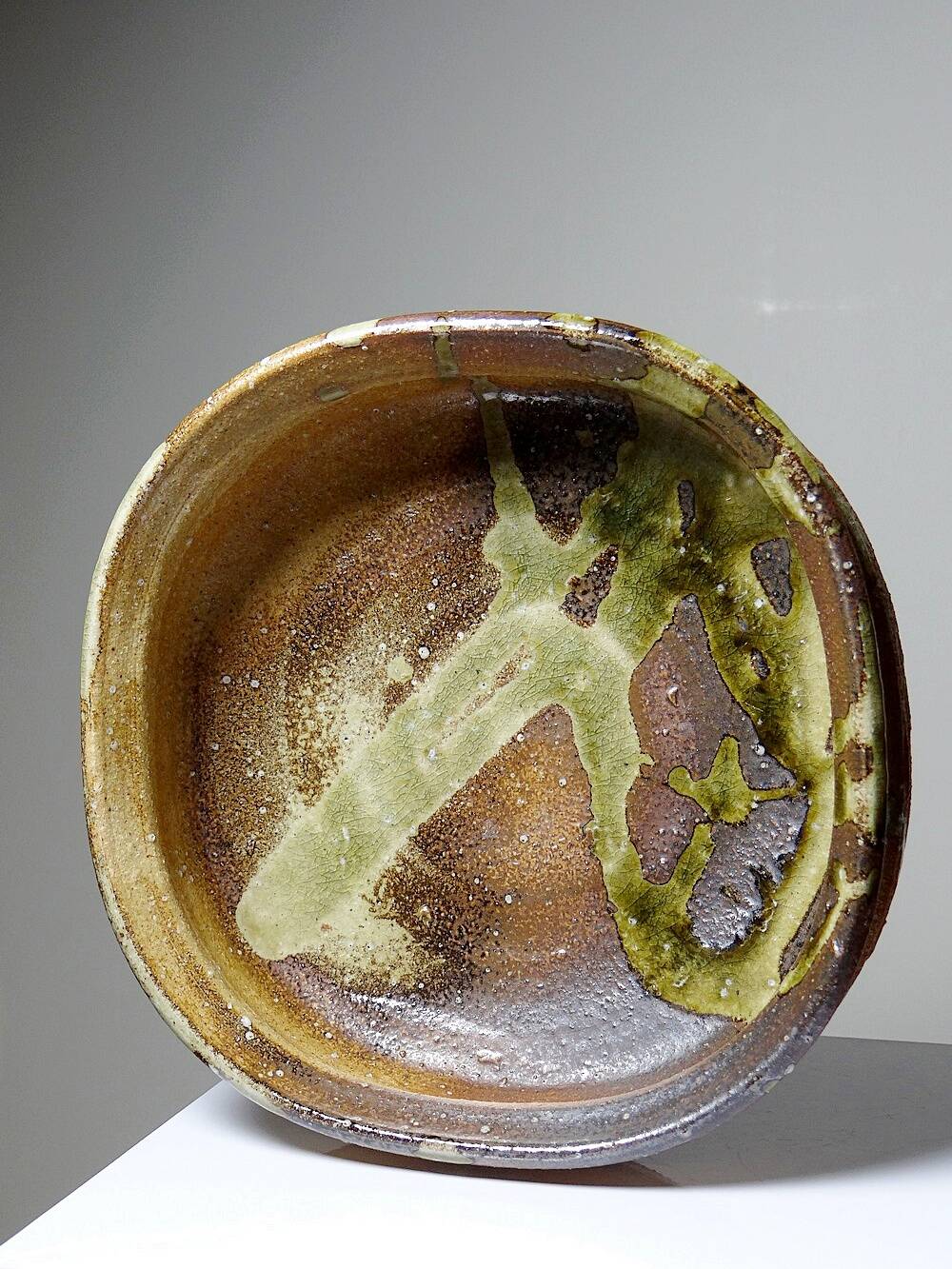 Vintage/Antique Brutalist Japanese Iga Art Ceramic Bowl