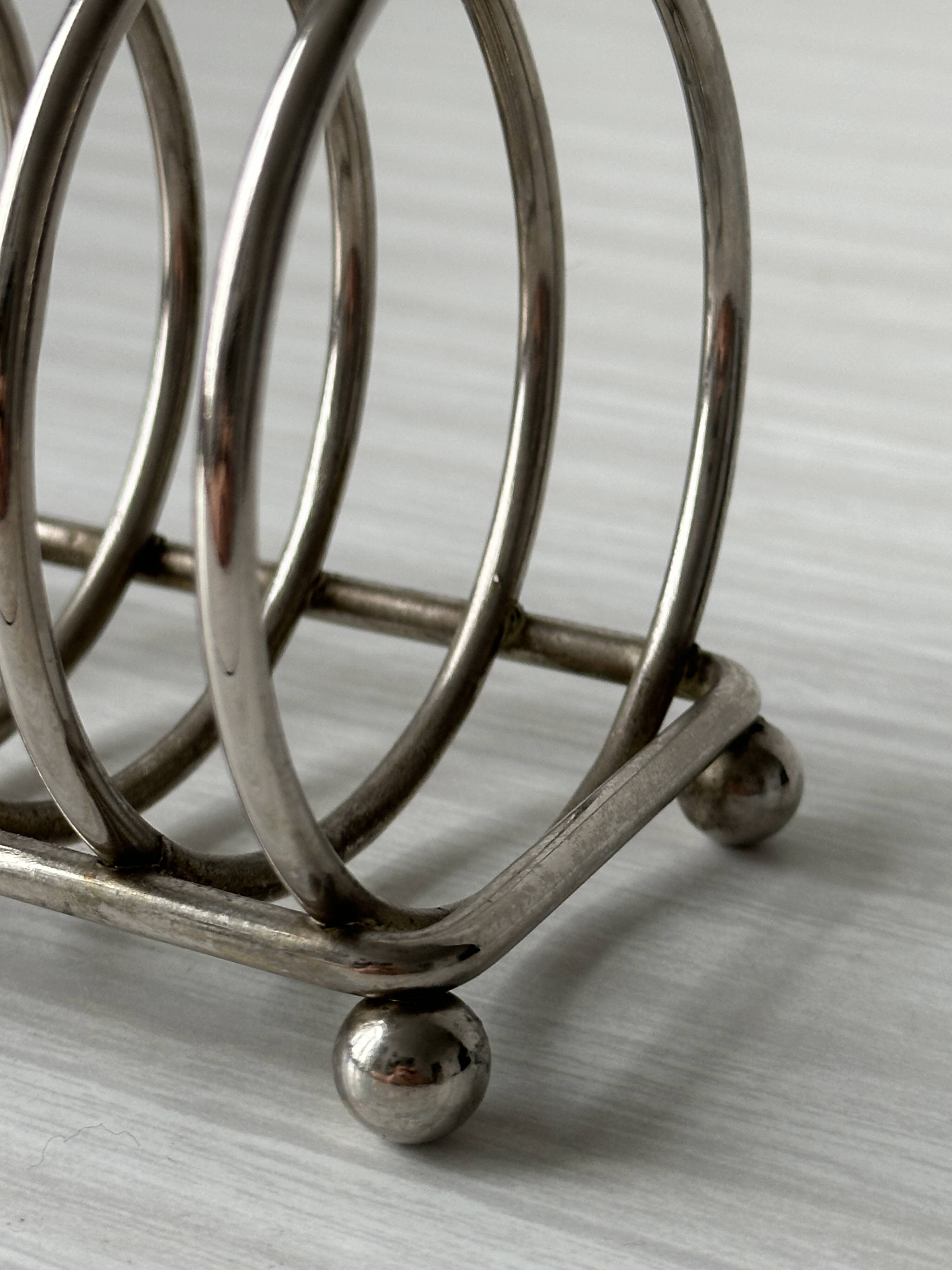 Old metal toast rack