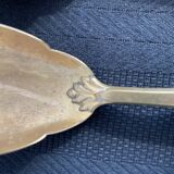 Salad cutlery service, filled silver, gold metal, France