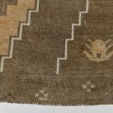 Tapis de couloir turc marron délavé 5x13, 159x385 cm