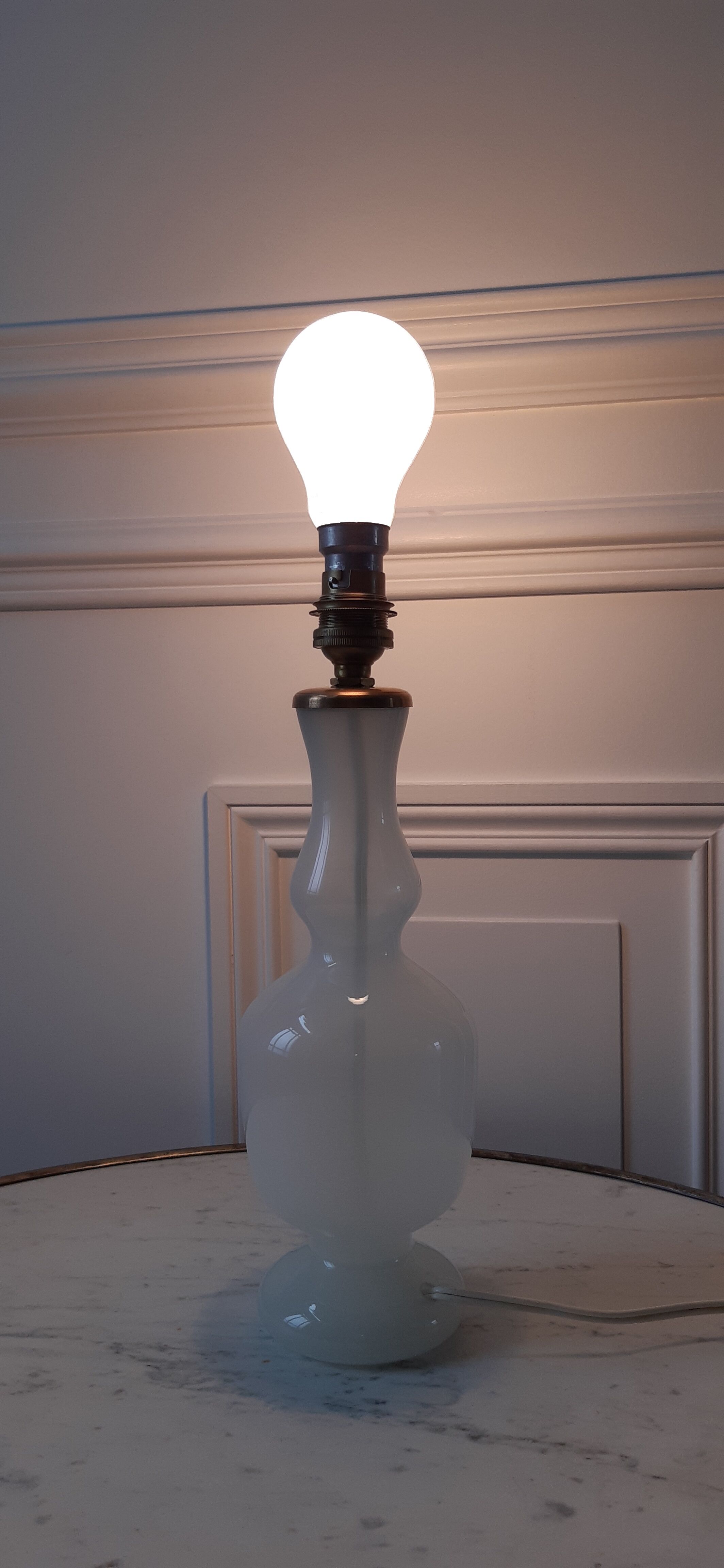 Opaline lamp 50s