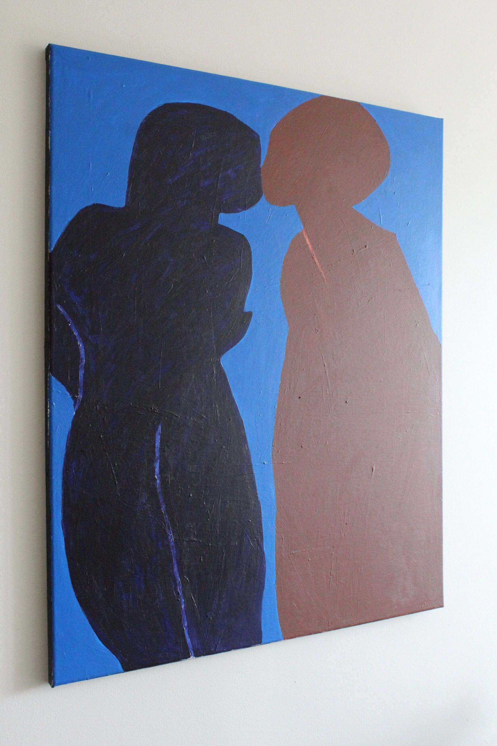 Came closer minimalist canvas painting