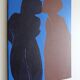 Came closer minimalist canvas painting