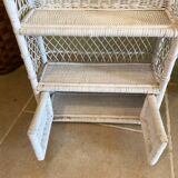 Vintage wicker shelf