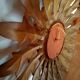 Vintage metal sun mirror