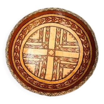 Ancien plat en terre cuite modelée Kabyle