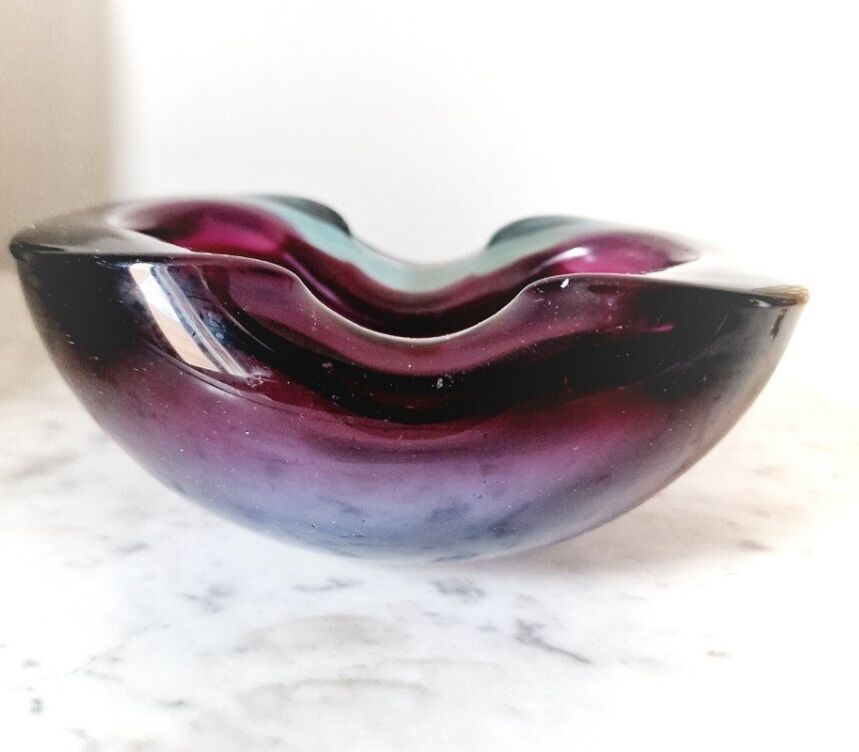 Ashtray empty pocket sommerso blue purple