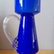 70s blue vase