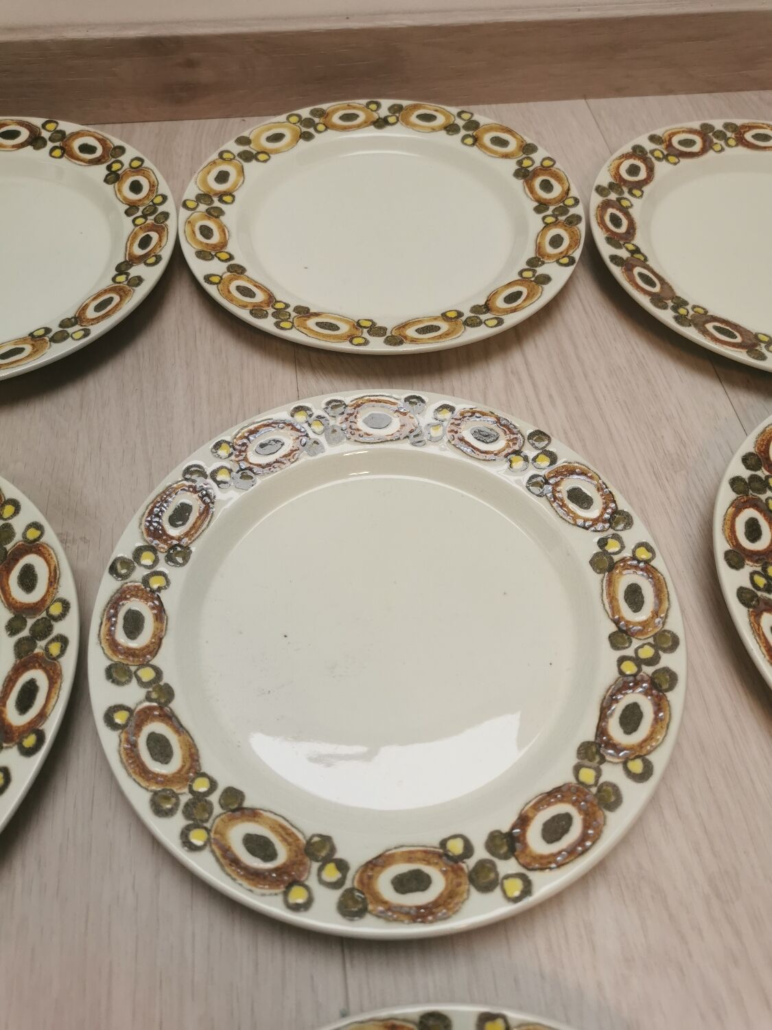 Dessert asiattes vintage set of 12 Royal Coppennagen "nucella"