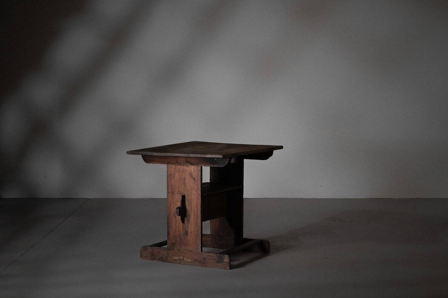 Antique workshop table - Savoyard folk art, circa 1900