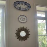 70'S golden resin sun mirror