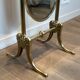 Paire de miroirs psyché en laiton de style néoclassique