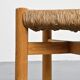 Early Méribel stool by Charlotte Perriand, circa 1955