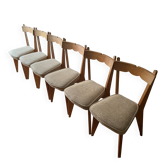 GUILLERME AND CHAMBRON 6 dining chairs