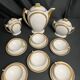 Art Deco, 9-piece Limoges porcelain coffee service circa 1930