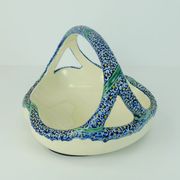 Majolika karlsruhe bowl ceramic basket art nouveau w.süs