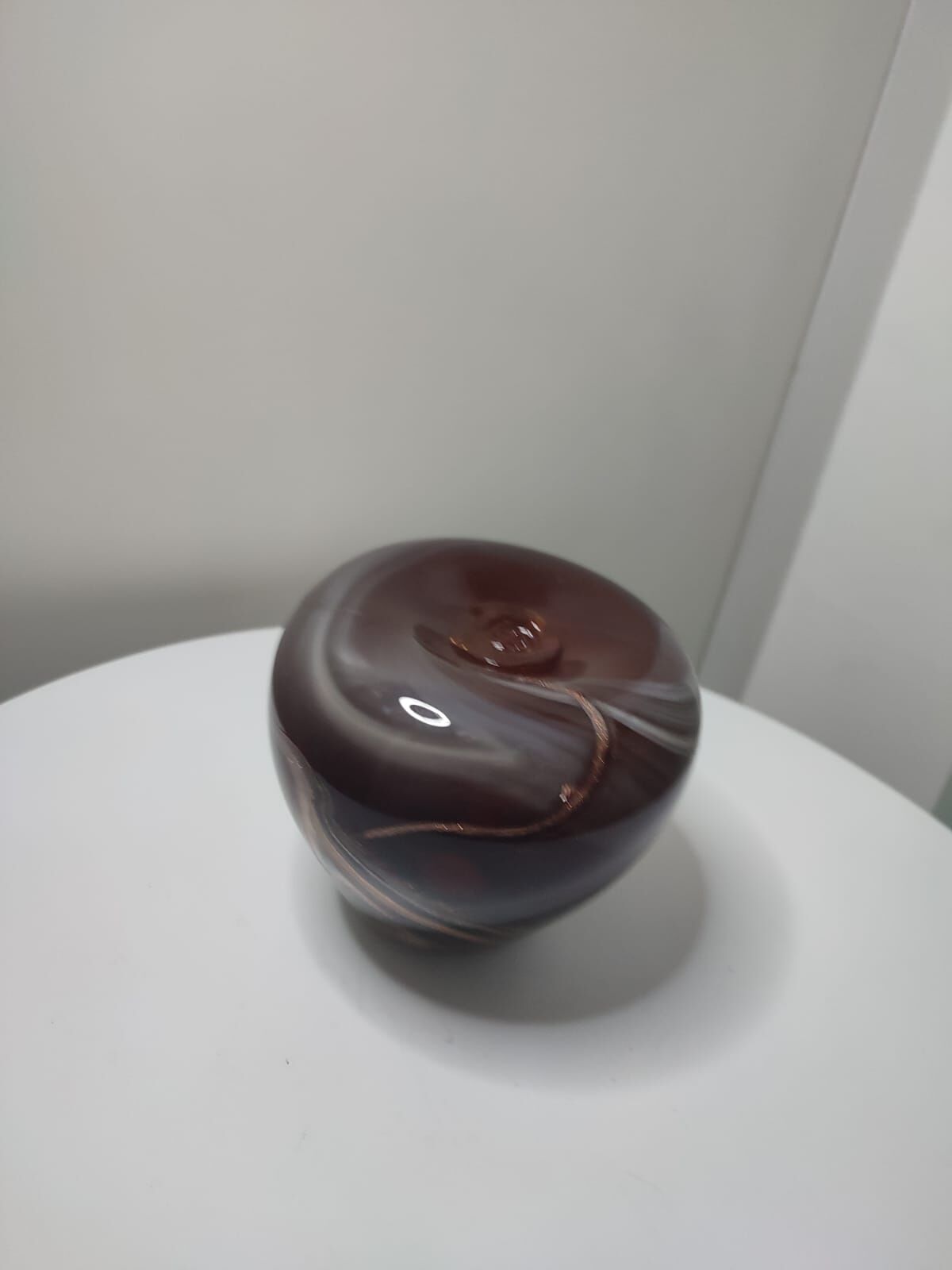 Vase blown glass paste Maure-Vieil