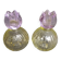 Pair of vintage floral candlesticks