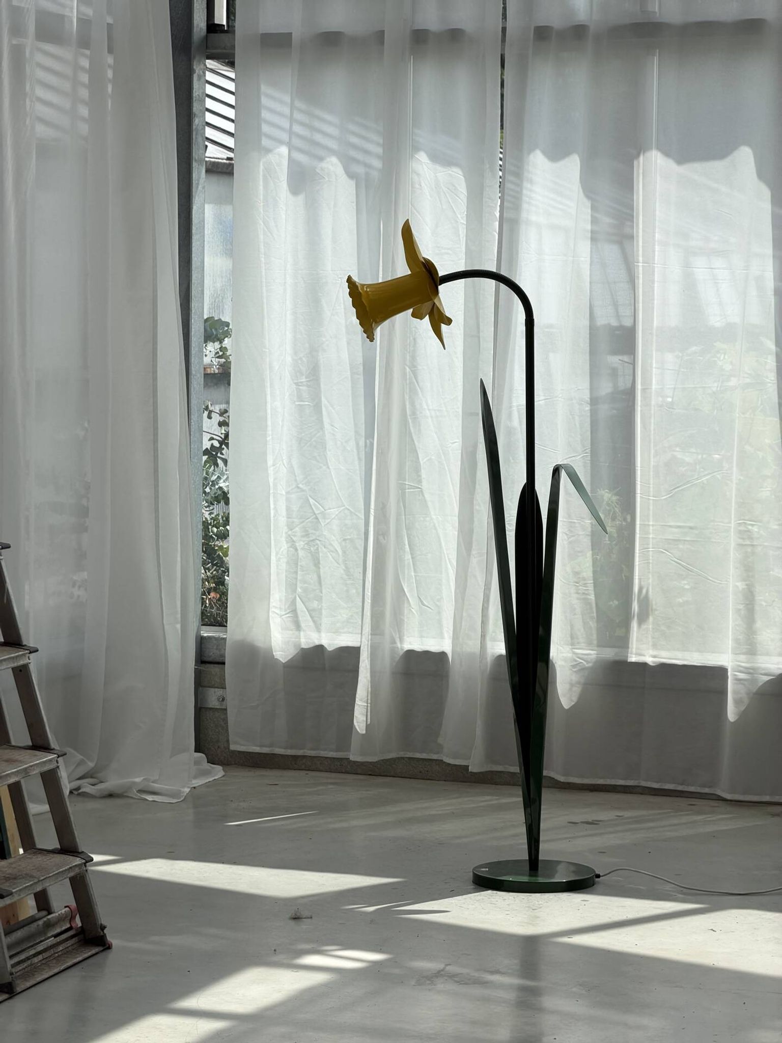 Mike Bliss Daffodil Pop Art Collectible Floorlamp for Bliss Flights of