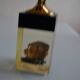 1970 Table lighter with pearl oyster in resin inclusion