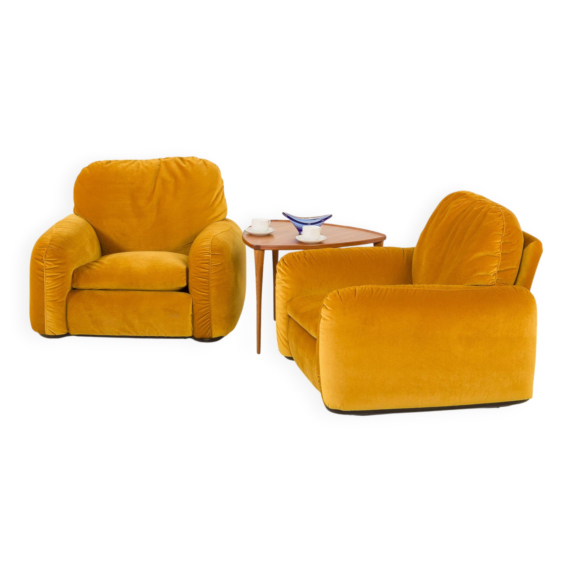 Piumotto Armchairs by Arrigo Arrigoni for Busnelli, set of 2, 1970s