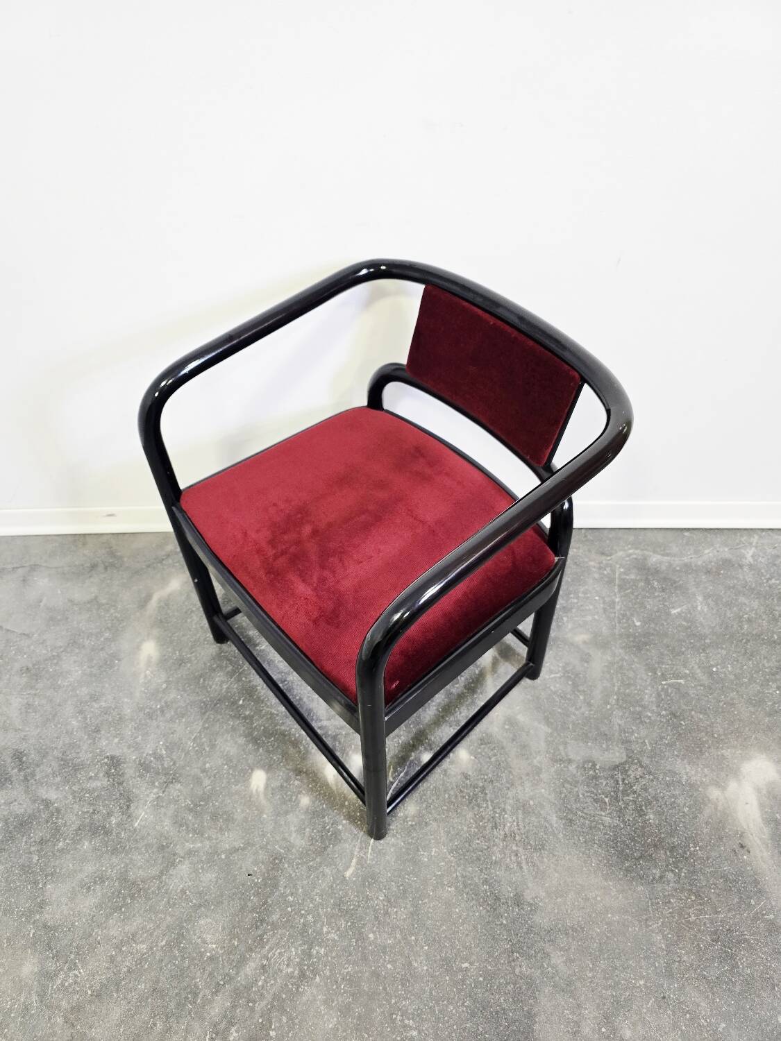 80s Velvet Armchair