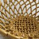 Pichon Uzès handmade ceramic basket – Yellow ochre openwork basket