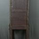 Rare small marquetry display cabinet, louis xvi style – mid 19th century