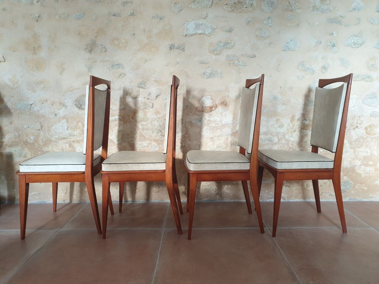 Set of 5 chairs 60s