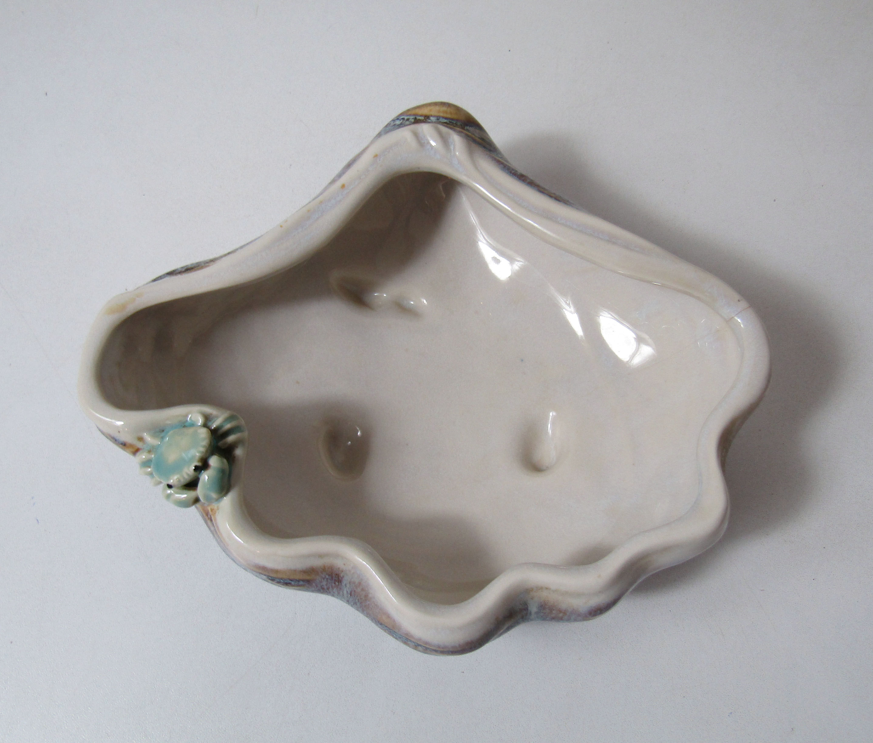 ceramic crab shell empty pocket