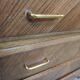 Pretty chest of drawers with 4 compass-legged oak veneer drawers